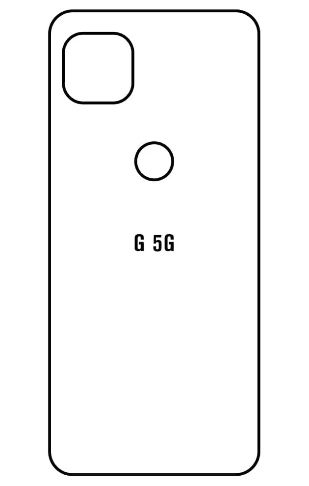Motorola G 5G Zadní Hydrogel ochranná fólie (Střih Zadní část 1)