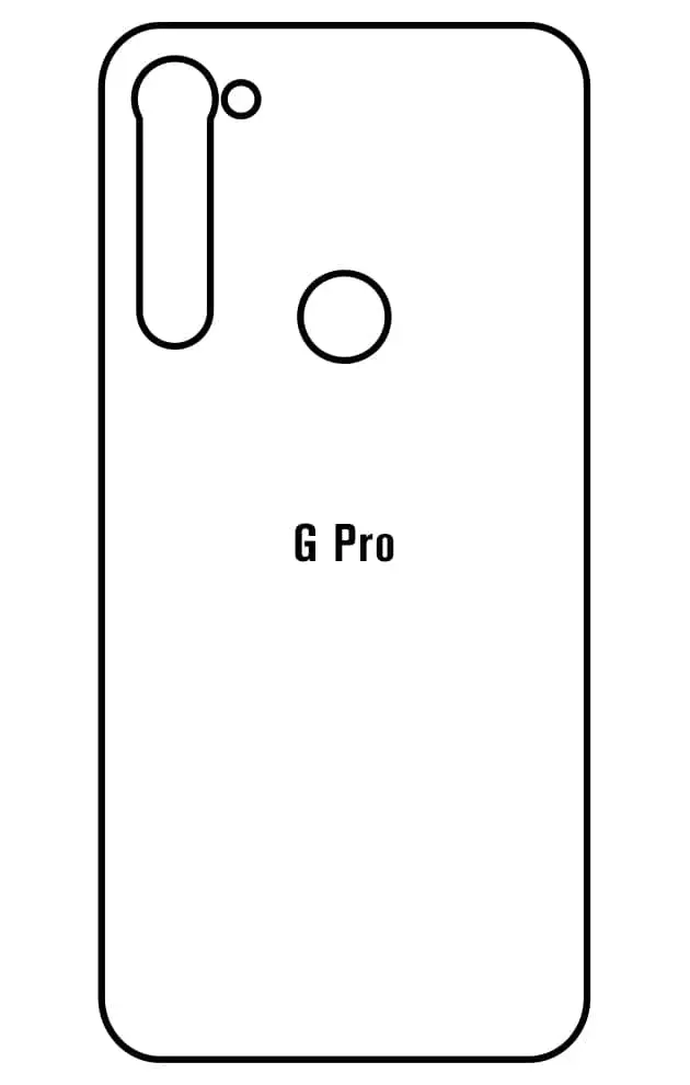 Motorola G Pro Zadní Hydrogel ochranná fólie (Střih Zadní část 1)