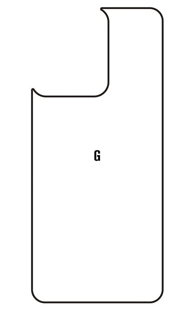 Motorola G(2025) Zadní Hydrogel ochranná fólie (Střih Zadní část 1)