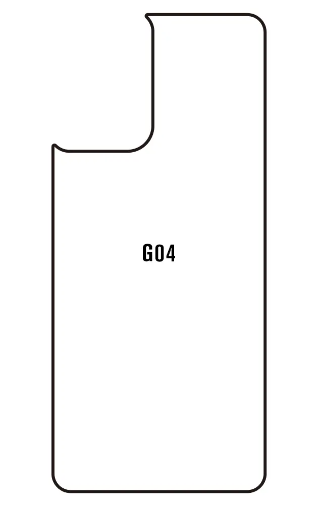Motorola G04 Zadní Hydrogel ochranná fólie (Střih Zadní část 1)