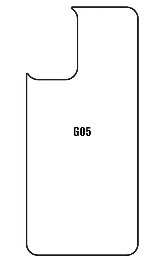 Motorola G05 Zadní Hydrogel ochranná fólie (Střih Zadní část 1)