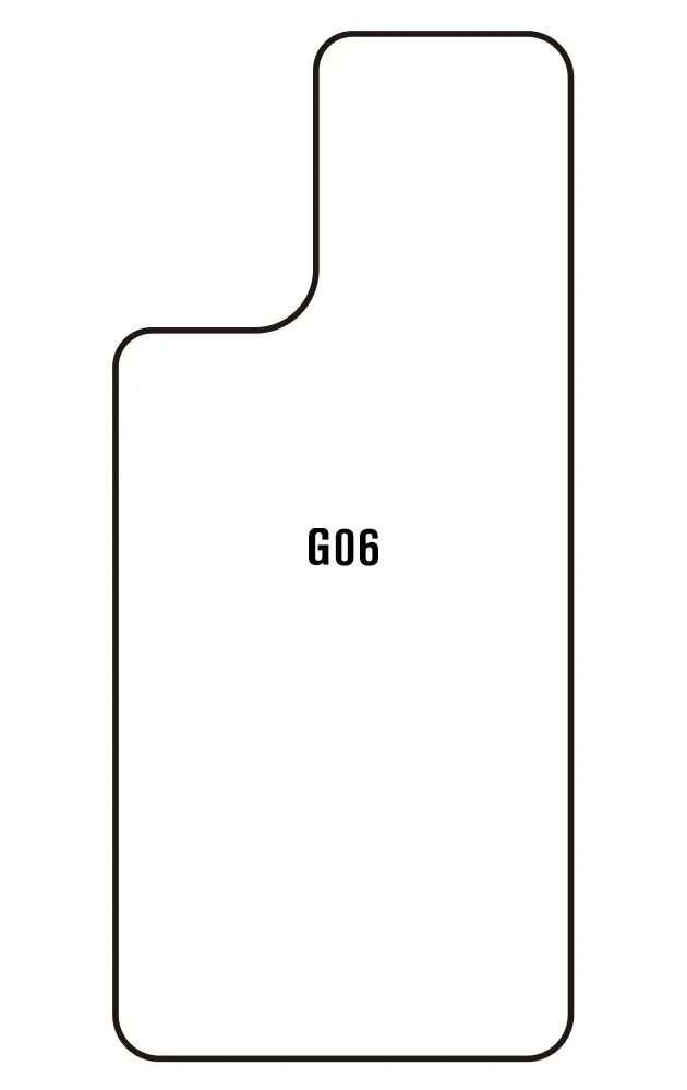 Motorola G06 Zadní Hydrogel ochranná fólie (Střih Zadní část 1)