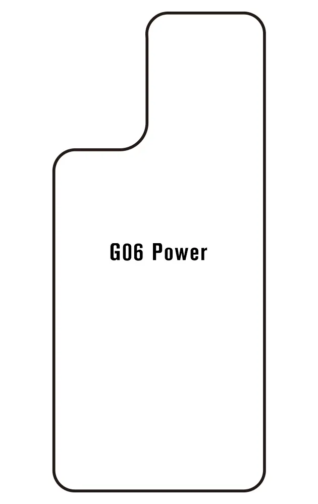 Motorola G06 Power Zadní Hydrogel ochranná fólie (Střih Zadní část 1)