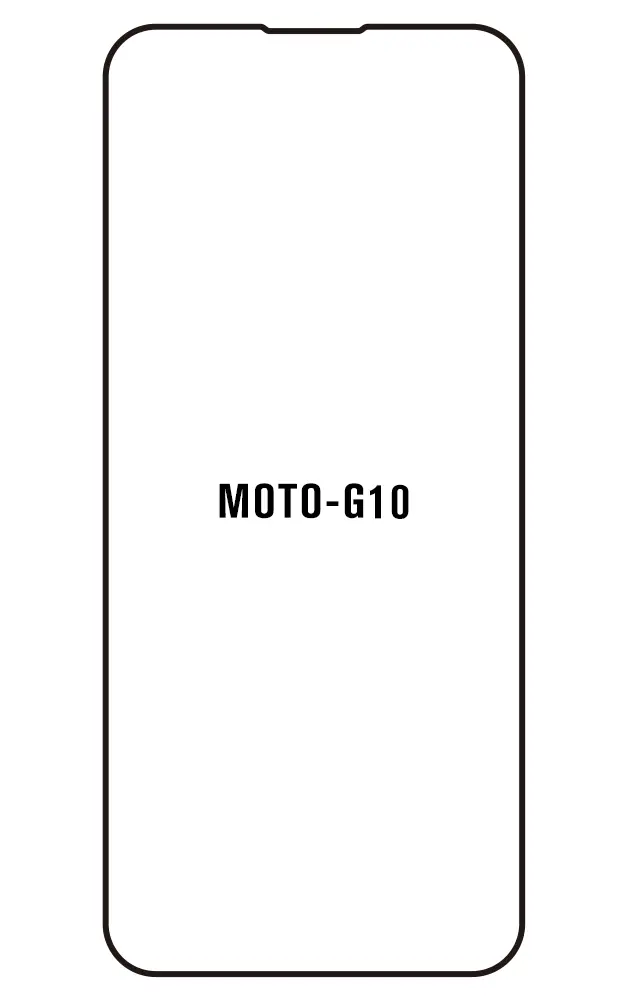 Motorola G10 Přední Hydrogel ochranná fólie (Střih Přední 1)