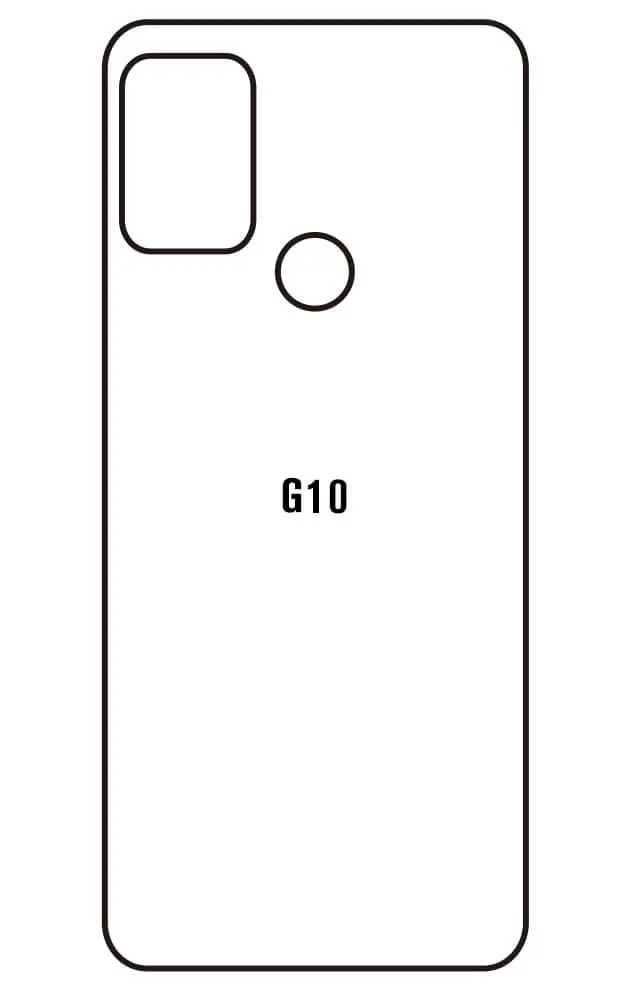 Motorola G10 Zadní Hydrogel ochranná fólie (Střih Zadní část 1)