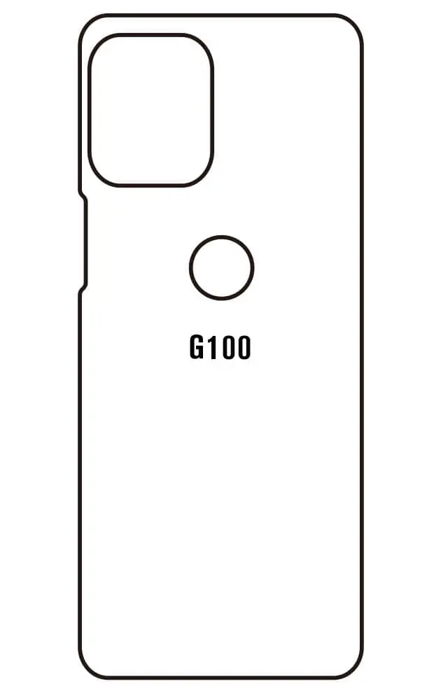 Motorola G100 Zadní Hydrogel ochranná fólie (Střih Zadní část 1)