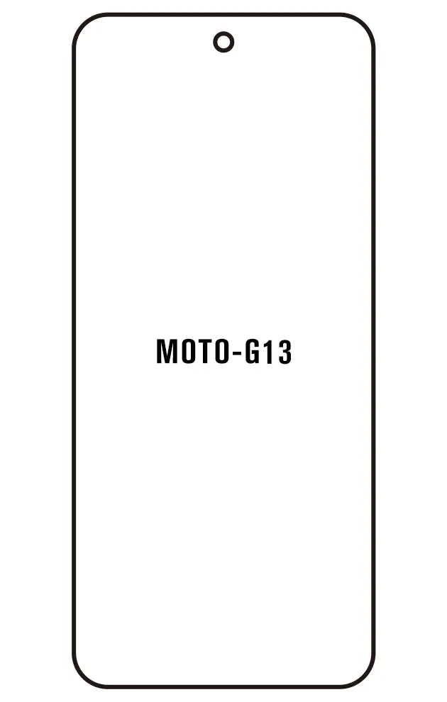 Motorola G13 Přední Hydrogel ochranná fólie (Střih Přední 1)