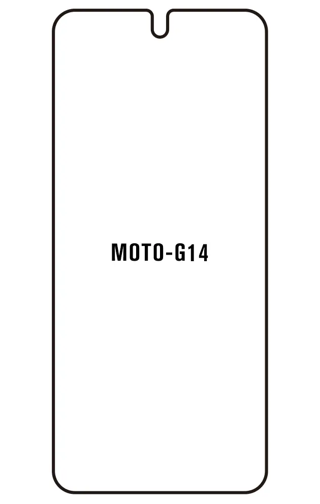 Motorola G14 Přední Hydrogel ochranná fólie (Střih Přední 1)