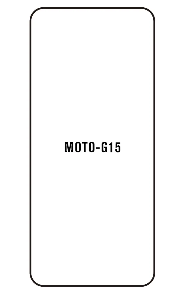 Motorola G15 Přední Hydrogel ochranná fólie (Střih Přední 1)