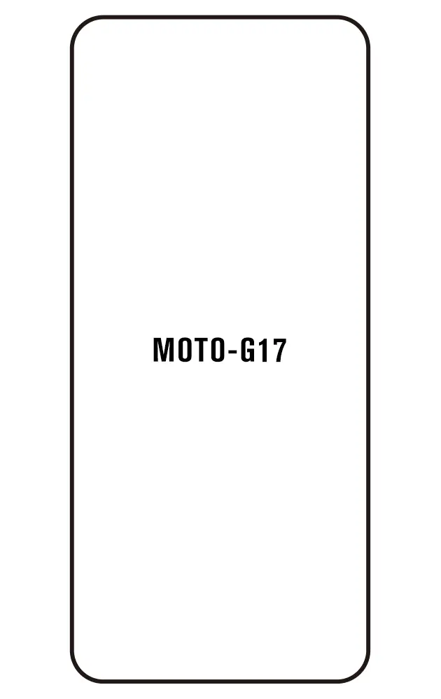 Motorola G17 Přední Hydrogel ochranná fólie (Střih Přední 1)