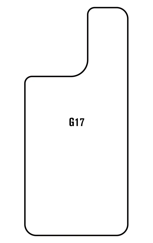Motorola G17 Zadní Hydrogel ochranná fólie (Střih Zadní část 1)