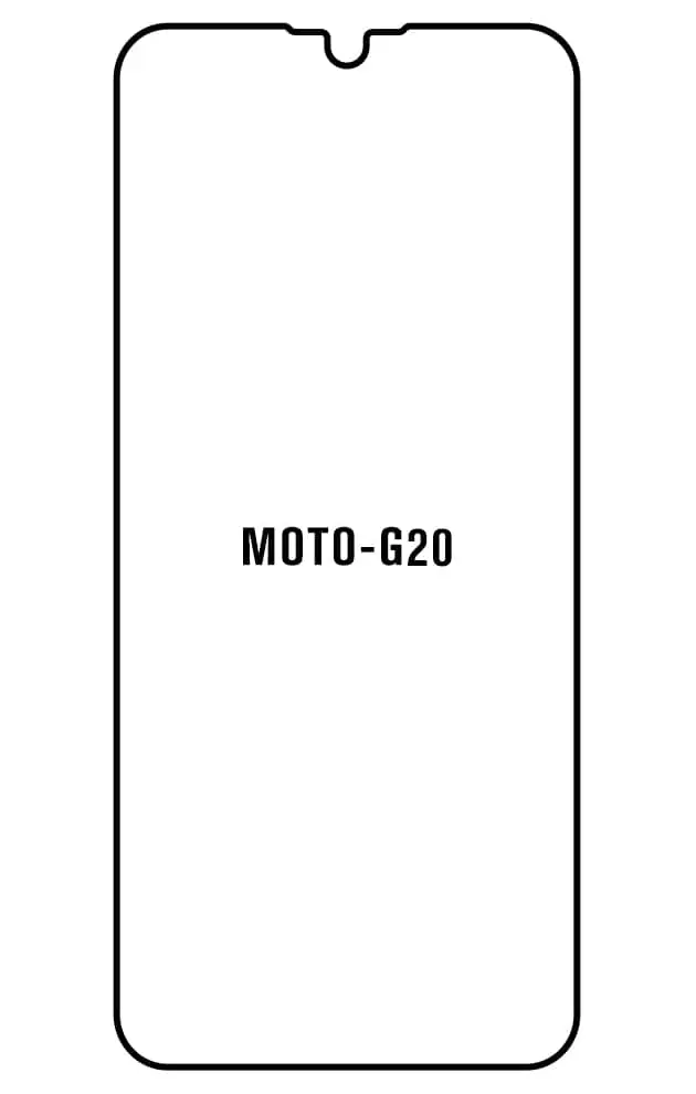 Motorola G20 Přední Hydrogel ochranná fólie (Střih Přední 1)