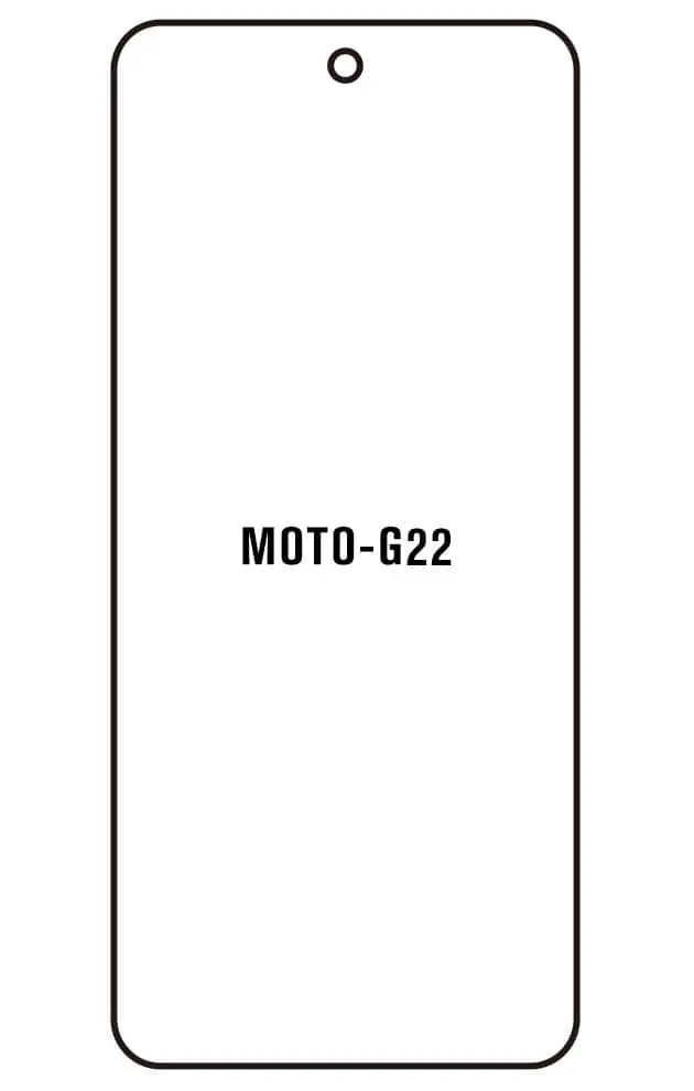 Motorola G22 Přední Hydrogel ochranná fólie (Střih Přední 1)