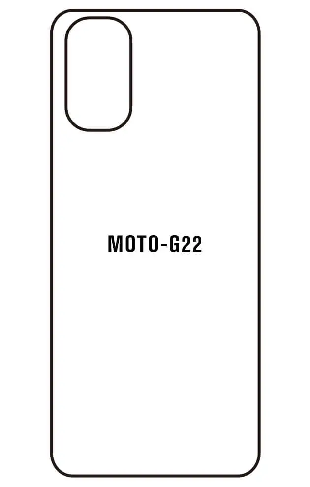 Motorola G22 Zadní Hydrogel ochranná fólie (Střih Zadní část 1)
