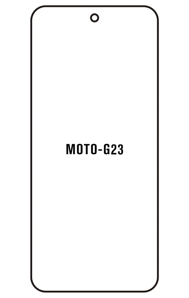 Motorola G23 Přední Hydrogel ochranná fólie (Střih Přední 1)
