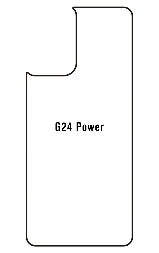 Motorola G24 Power Zadní Hydrogel ochranná fólie (Střih Zadní část 1)