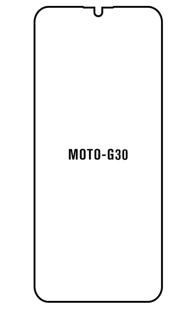 Motorola G30 Přední Hydrogel ochranná fólie (Střih Přední 1)