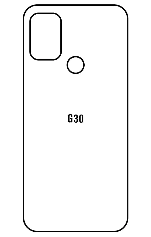 Motorola G30 Zadní Hydrogel ochranná fólie (Střih Zadní část 1)