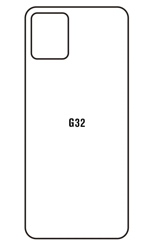 Motorola G32 Zadní Hydrogel ochranná fólie (Střih Zadní část 1)