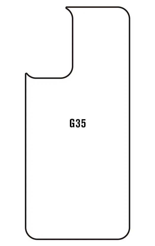Motorola G35 Zadní Hydrogel ochranná fólie (Střih Zadní část 1)