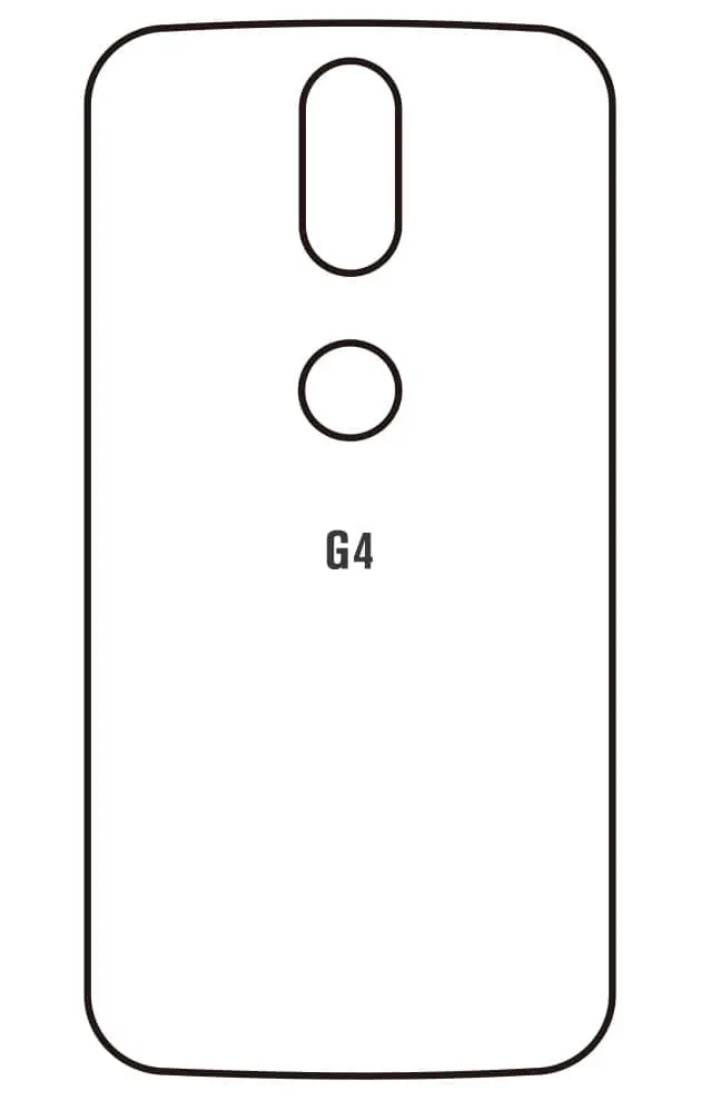 Motorola G4 Zadní Hydrogel ochranná fólie (Střih Zadní část 1)