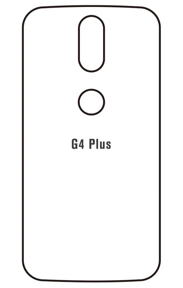Motorola G4 Plus Zadní Hydrogel ochranná fólie (Střih Zadní část 1)