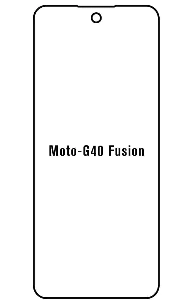 Motorola G40 Fusion Přední Hydrogel ochranná fólie (Střih Přední 1)