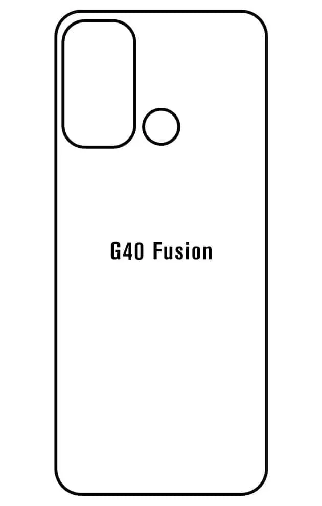Motorola G40 Fusion Zadní Hydrogel ochranná fólie (Střih Zadní část 1)