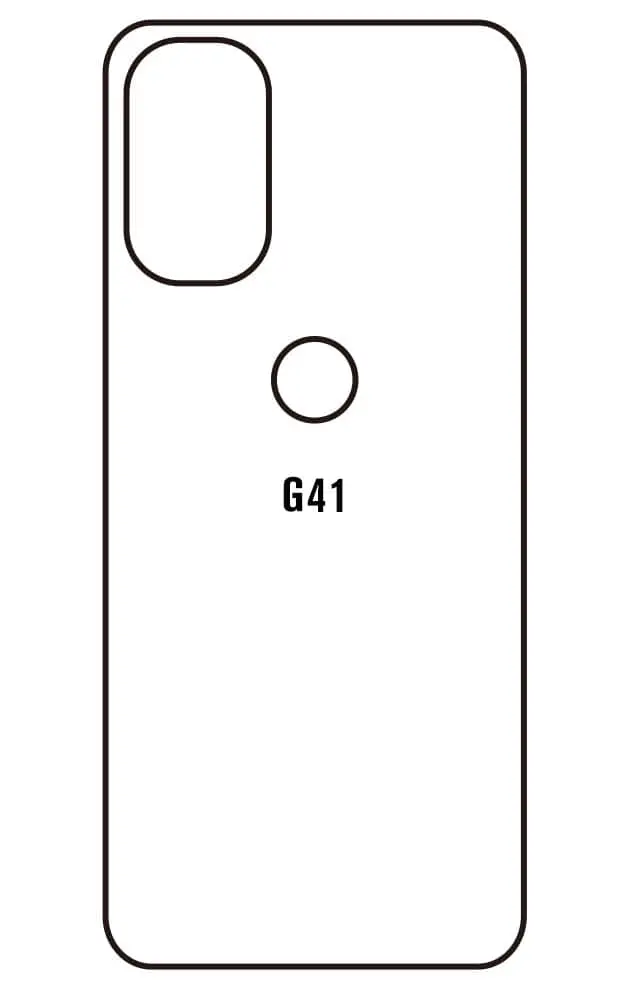 Motorola G41 Zadní Hydrogel ochranná fólie (Střih Zadní část 1)