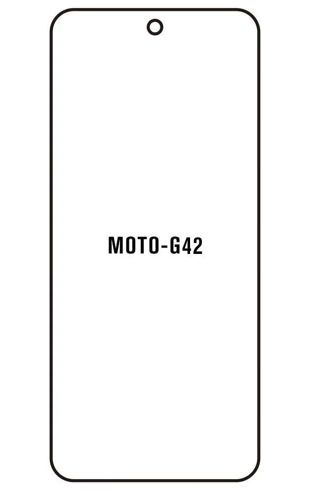 Motorola G42 Přední Hydrogel ochranná fólie (Střih Přední 1)