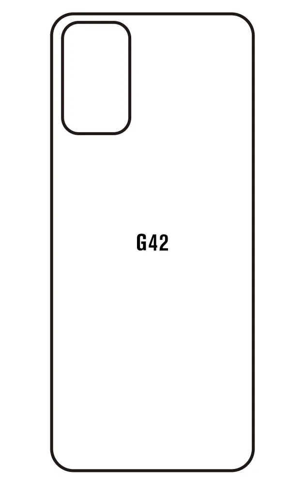 Motorola G42 Zadní Hydrogel ochranná fólie (Střih Zadní část 1)