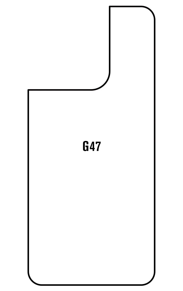 Motorola G47 Zadní Hydrogel ochranná fólie (Střih Zadní část 1)