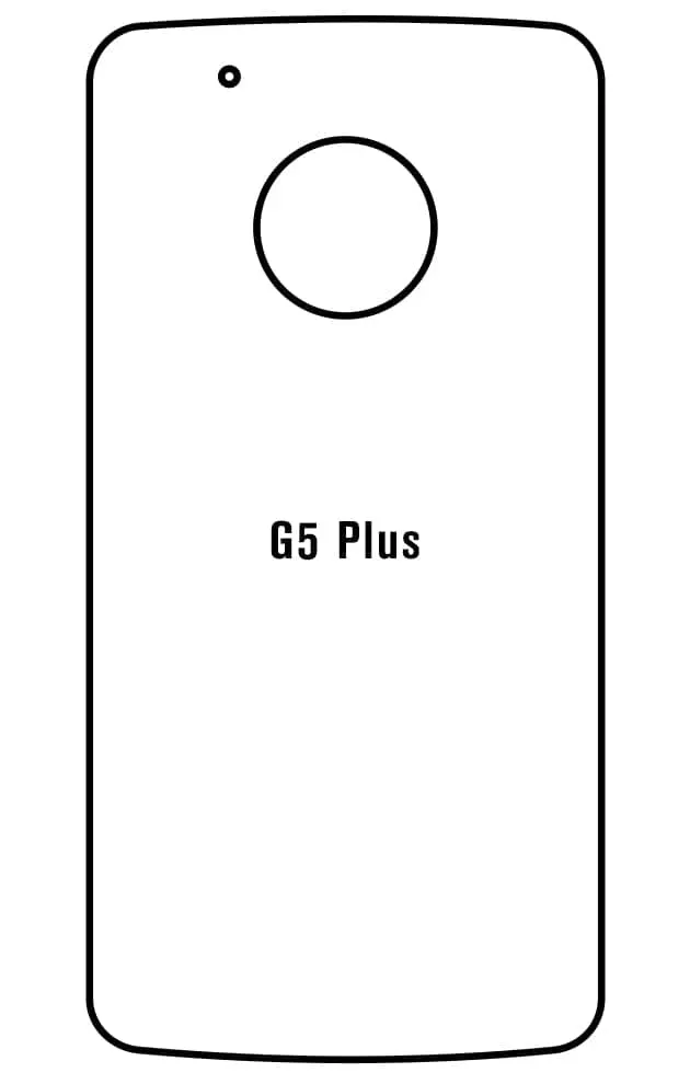 Motorola G5 PLUS Zadní Hydrogel ochranná fólie (Střih Zadní část 1)