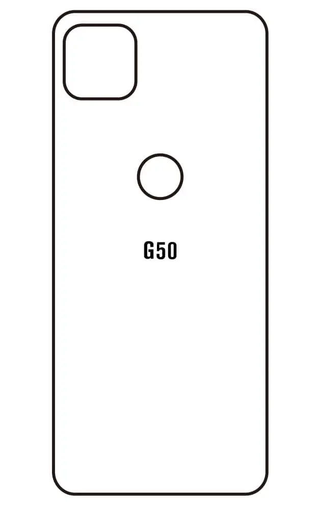 Motorola G50 5G Zadní Hydrogel ochranná fólie (Střih Zadní část 1)