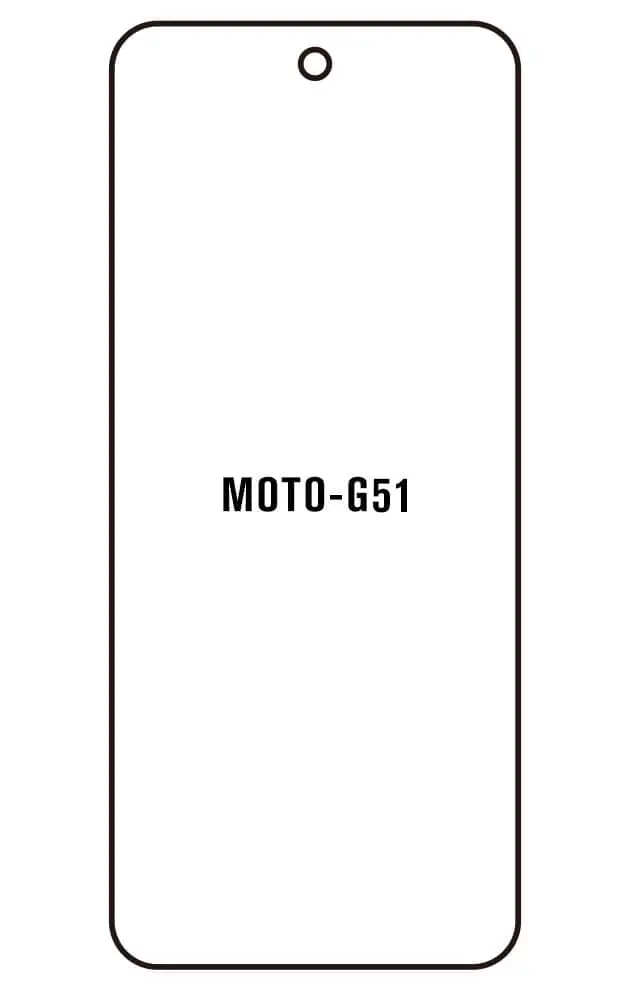 Motorola G51 5G Přední Hydrogel ochranná fólie (Střih Přední 1)