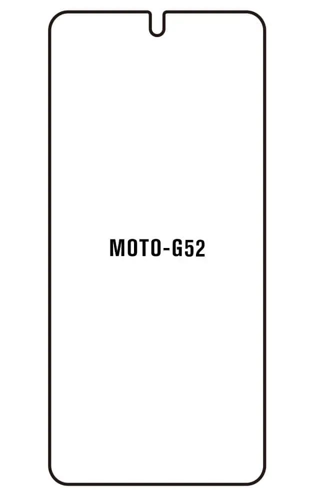 Motorola G52 Přední Hydrogel ochranná fólie (Střih Přední 1)