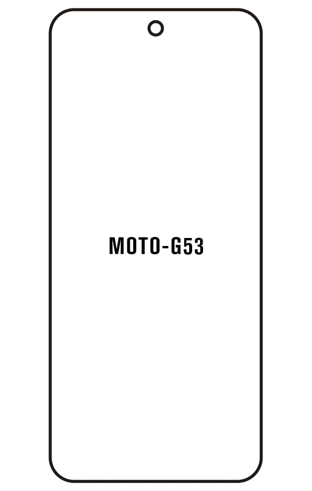 Motorola G53 Přední Hydrogel ochranná fólie (Střih Přední 1)