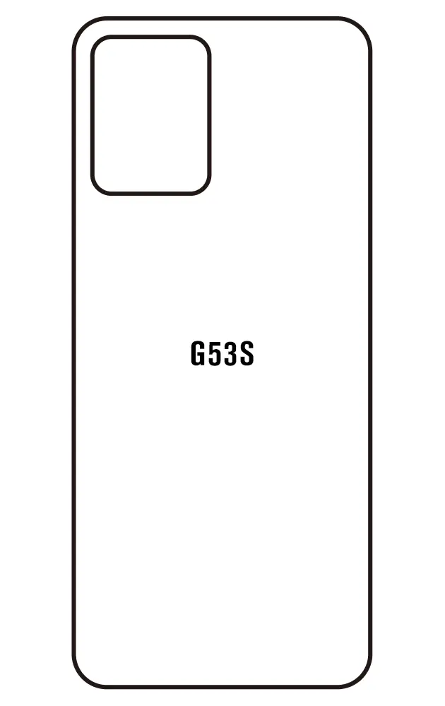 Motorola G53s 5G Zadní Hydrogel ochranná fólie (Střih Zadní část 1)