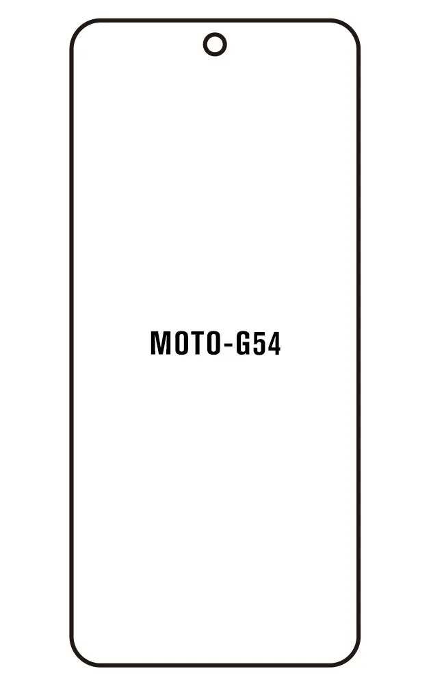 Motorola G54 Přední Hydrogel ochranná fólie (Střih Přední 1)