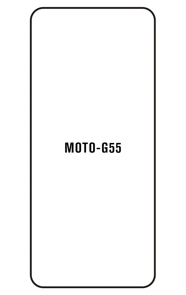 Motorola G55 Přední Hydrogel ochranná fólie (Střih Přední 1)