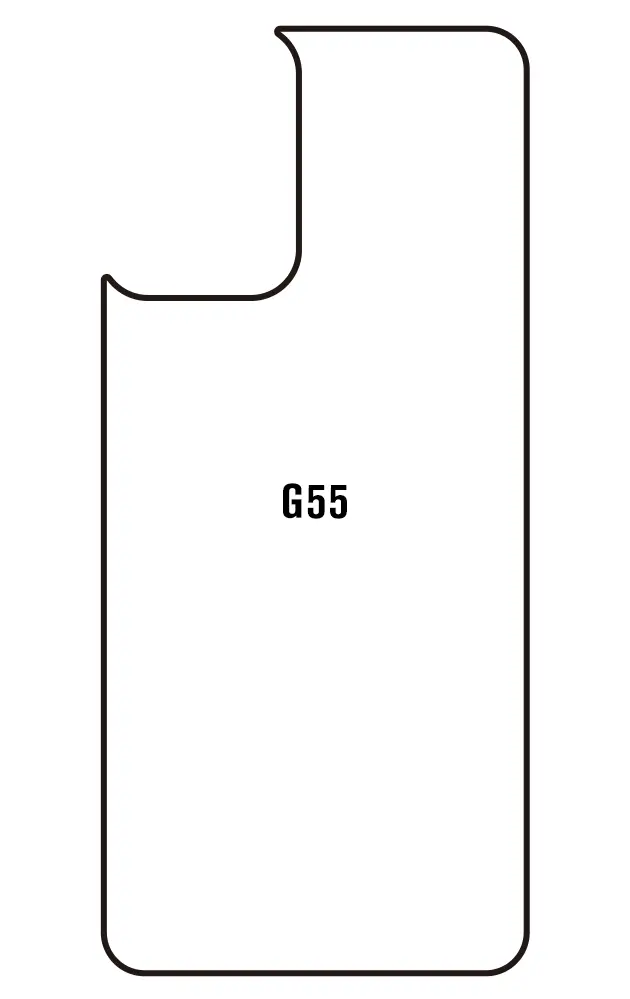 Motorola G55 Zadní Hydrogel ochranná fólie (Střih Zadní část 1)