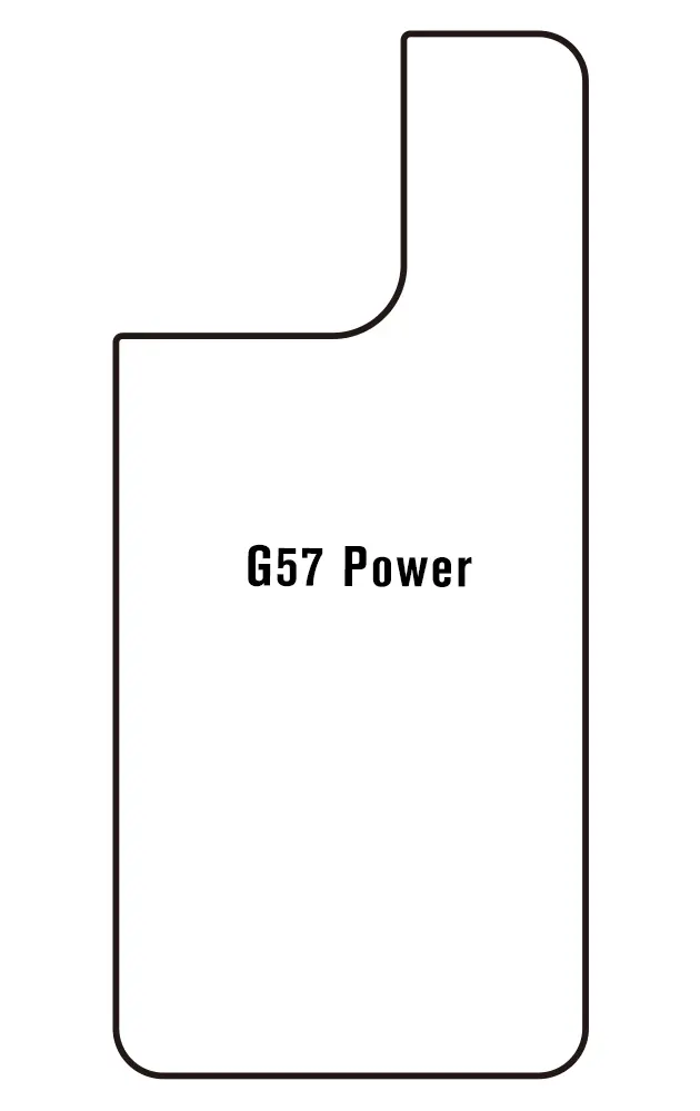 Motorola G57 Power Zadní Hydrogel ochranná fólie (Střih Zadní část 1)