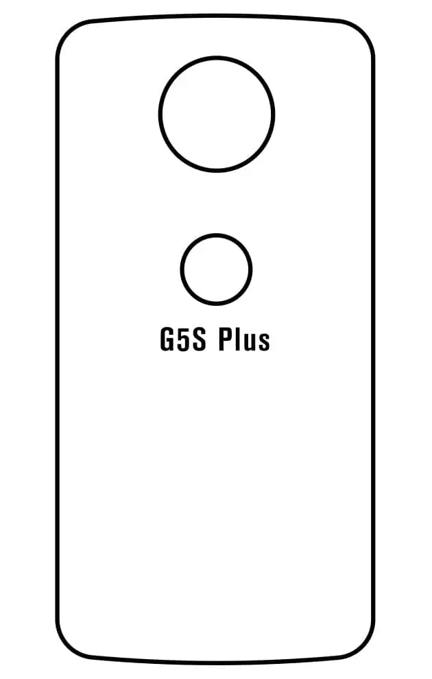 Motorola G5S PLUS Zadní Hydrogel ochranná fólie (Střih Zadní část 1)