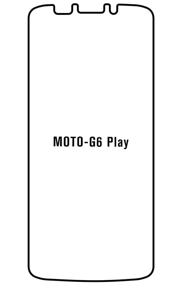 Motorola G6 PLAY Přední Hydrogel ochranná fólie (Střih Přední 1)