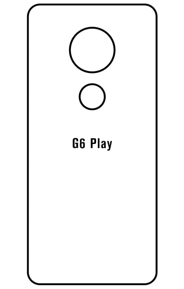 Motorola G6 PLAY Zadní Hydrogel ochranná fólie (Střih Zadní část 1)