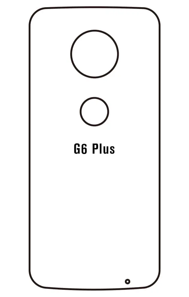 Motorola G6 PLUS Zadní Hydrogel ochranná fólie (Střih Zadní část 1)