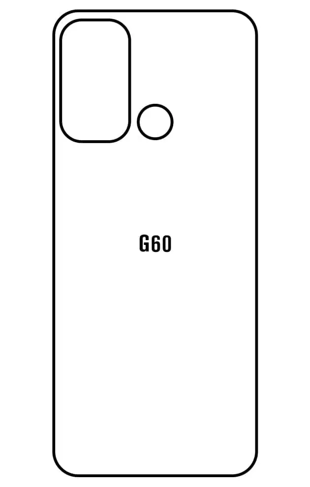 Motorola G60 Zadní Hydrogel ochranná fólie (Střih Zadní část 1)