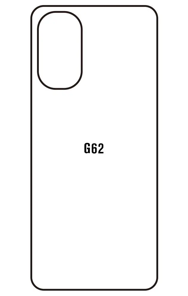 Motorola G62 5G Zadní Hydrogel ochranná fólie (Střih Zadní část 1)