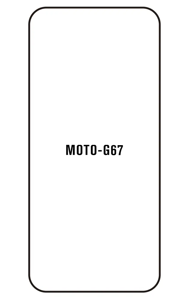 Motorola G67 Přední Hydrogel ochranná fólie (Střih Přední 1)
