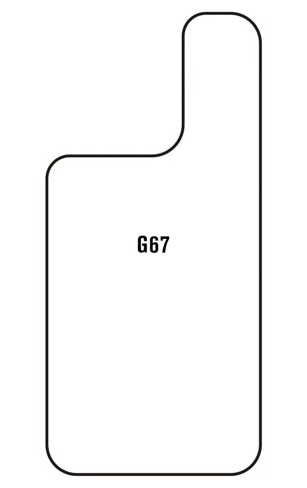 Motorola G67 Zadní Hydrogel ochranná fólie (Střih Zadní část 1)